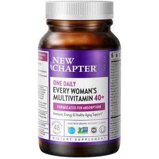 Newchapter新章40+女士复合维生素天然有机40岁女性综合营养包B族