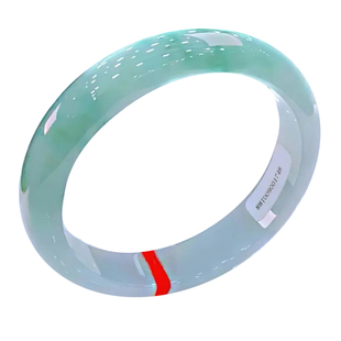 缅甸翡翠玉女手镯女士真玉冰种玉石飘花送妈妈母亲女朋友圣诞礼物