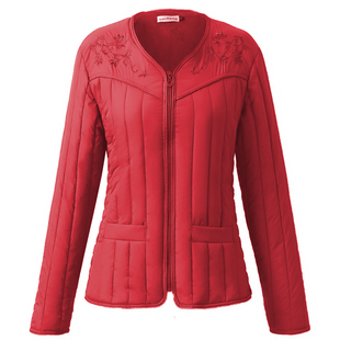 棉服外套女春秋外穿轻薄小棉袄短款妈妈秋冬内穿加绒加厚保暖棉衣