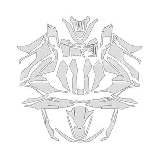 适用22款本田PCX160贴纸隐形车衣TPU车身贴膜防刮摩托车改装配件