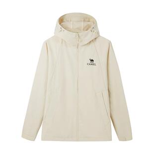 骆驼女装连帽夹克2026春新款户外休闲情侣外套机能防风防水登山服