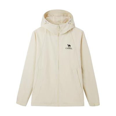 骆驼女装连帽夹克2025新款户外休闲情侣外套机能防风防水登山服