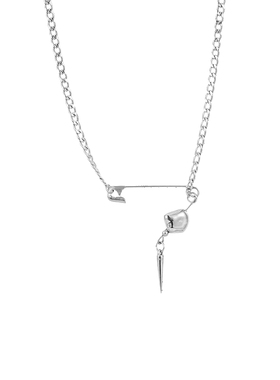 别针铆钉项链男款简约高级感