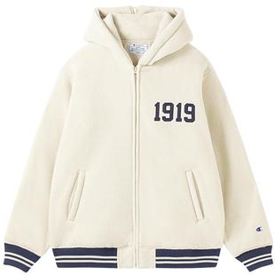 Champion冠军外套男秋季新款仿羊羔绒海军领抓绒夹克女美式潮冬季