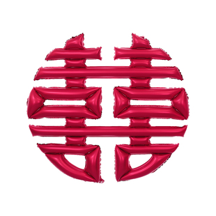 结婚喜字气球超大号心形爱心装饰女方婚房布置订婚礼场景拍照道具