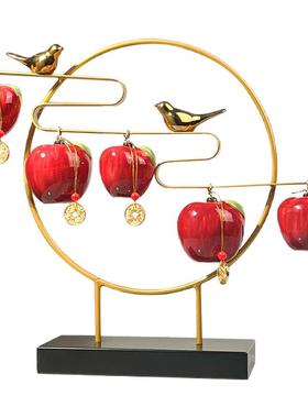 轻奢平安富贵苹果摆件乔迁送礼