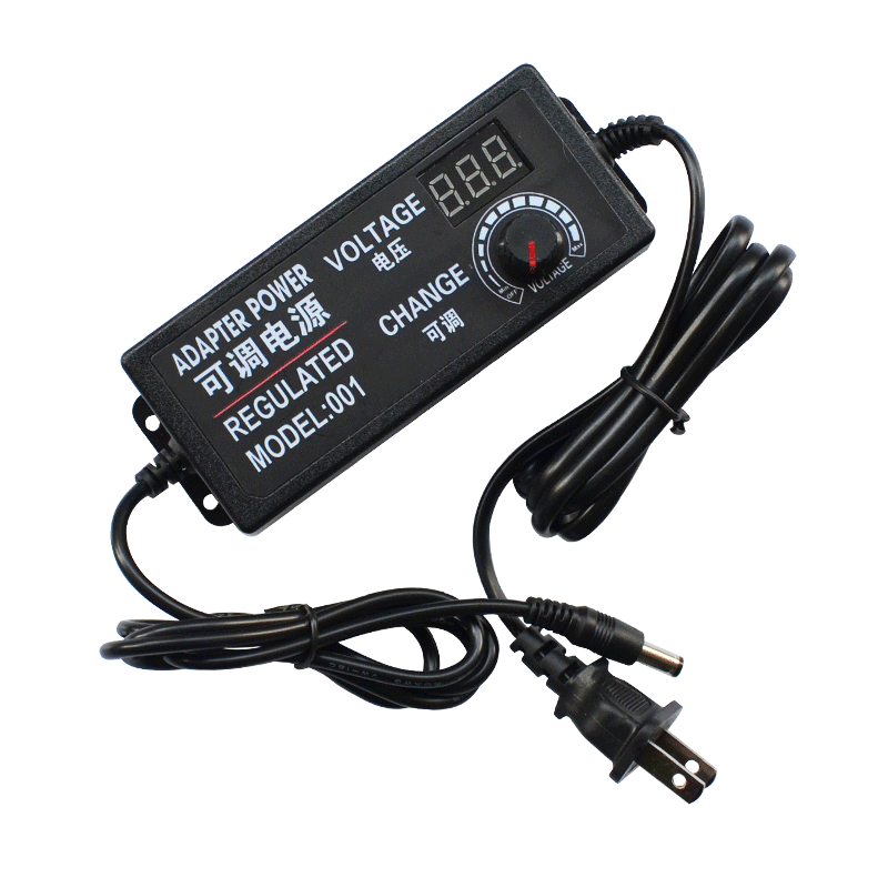 3V-12V5A可调电压电源LED灯调光调温电机DIY调速调压电源适配器
