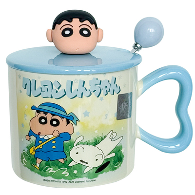 【小红薯爆款】蜡笔小新陶瓷水杯