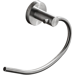 毛巾环免打孔毛巾挂浴室卫生间304不锈钢厕所洗手间毛巾圈毛巾架