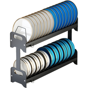 厨房置物架窄款小型沥水碗架小尺寸双层水槽边滤水架放碗碟收纳架