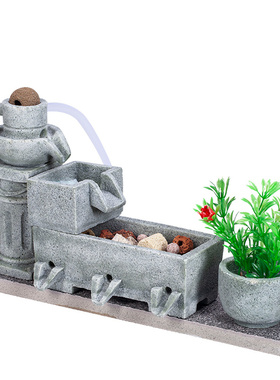 室外古法养鱼过滤造景流水摆件假山溪流石摆设户外庭院养鱼过滤器