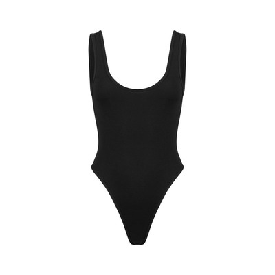 【喻言同款】LSOUL 2025秋冬新款百搭简约高级感U领气质连体衣女