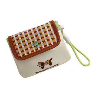 可爱小狗卫生巾收纳包大容量姨妈巾月事包学生便携小型杂物收纳包