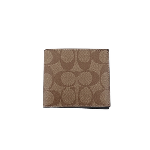 【自营】香港直邮COACH/蔻驰男士百搭潮流PVC短款钱包新款