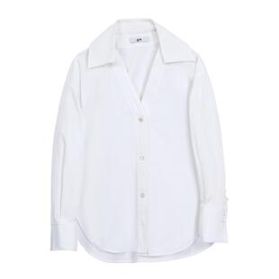 【主持人龙洋同款】CM吕燕设计师宽松简约女通勤百搭衬衫