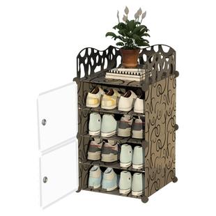 鞋架子简易家用门口鞋子透明收纳盒室内出租屋用宿舍防尘小窄鞋柜