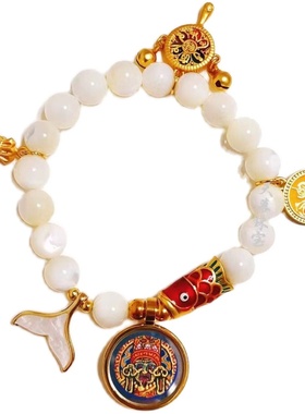 热贡矿物手绘扎基拉姆唐卡手链