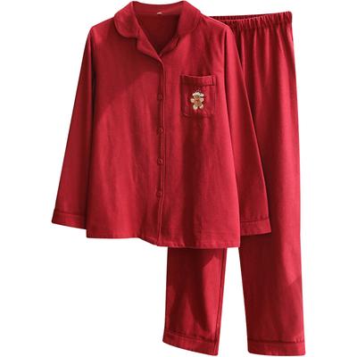 红色情侣睡衣套装本命年结婚新婚