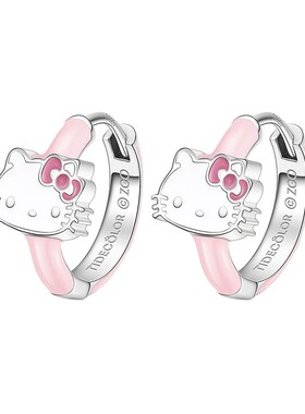 潮色绘xHelloKitty猫925银耳环