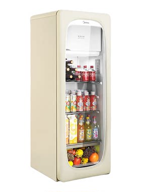 美的可爱多冰箱160L家用冰吧小型