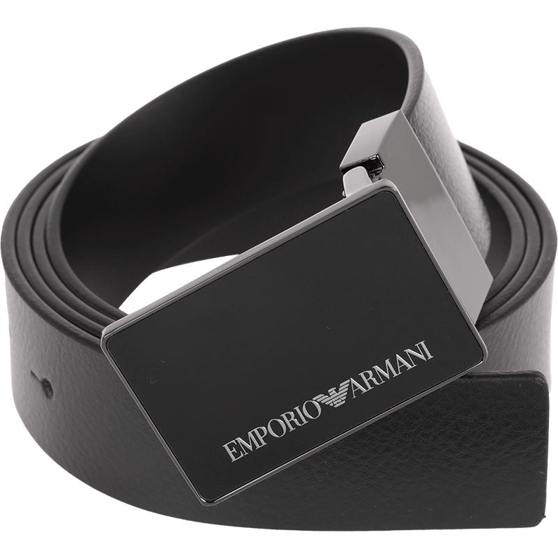 【自营】EMPORIO ARMANI/阿玛尼男士商务休闲皮带鹰标印花腰带