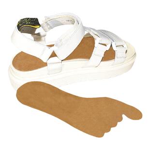 休闲凉鞋鞋垫真皮防滑防臭自粘贴牛皮垫加宽黑色一趾夹脚防水隐形