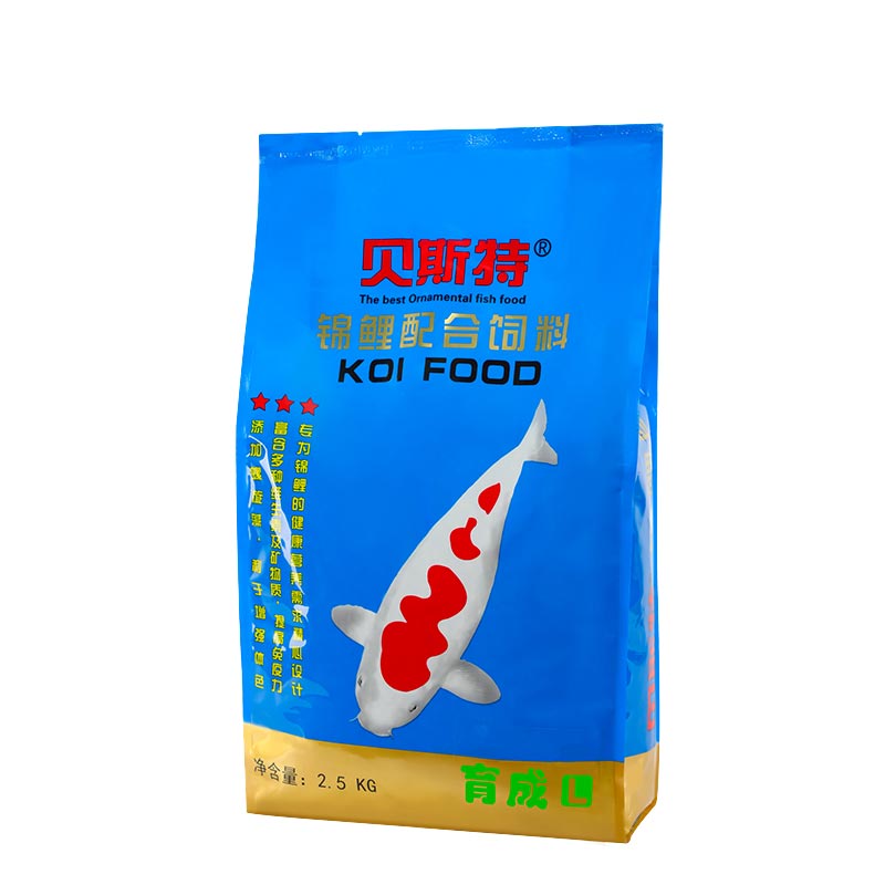 锦鲤鱼饲料40斤养殖专用鱼粮淡水金鱼粮大袋高蛋白上浮通用鱼食