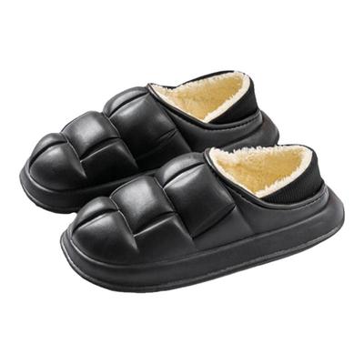 防臭男士棉拖鞋男冬外穿包跟防水