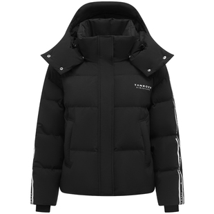 坦博尔羽绒服女款冬季撞色运动时尚情侣男女同款短款休闲学生外套