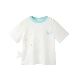 babycare儿童t恤婴儿宝宝上衣山茶花动物短袖男童女童薄半袖夏季