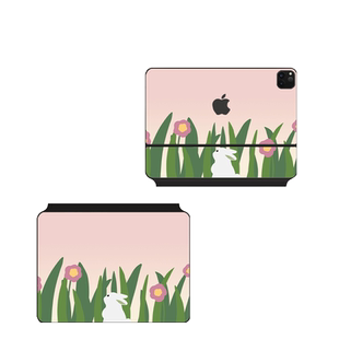 吉格士iPadPro妙控键盘11寸保护膜iPad妙控键盘贴纸12.9寸平板电脑pro贴纸防指纹贴膜卡通兔兔适用于