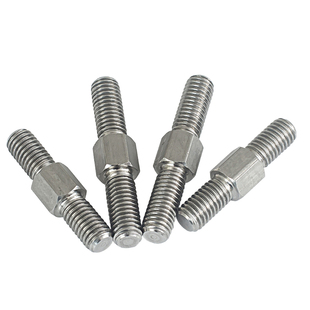 不锈钢外六角双头螺栓正反牙螺丝双头螺杆螺柱左旋右旋双向螺杆