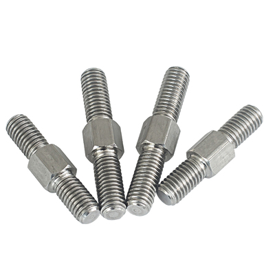 外六角正反牙双头螺杆不锈钢定制