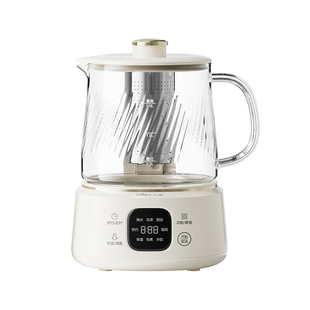 小熊养生壶全玻璃家用多功能热水壶办公室煮茶壶炖煮一体2026新款