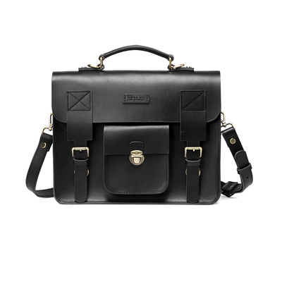 不止手作 男女通用 定制植鞣牛皮剑桥双肩手提包男学院风多用包