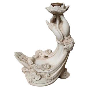 复古VINTAGE月亮之上蜡烛烛台欧式树脂防铜烛台古董软装拍摄摆件