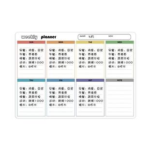 磁博士冰箱贴计划表磁性留言板周计划贴可擦写白板贴磁吸日历便利贴创意展示板备一周食谱忘留言板日程学习贴