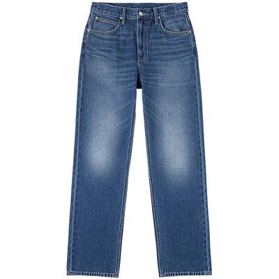 【张凌赫代言】Lee商场同款26夏新753舒适直筒牛仔裤复古中深蓝男