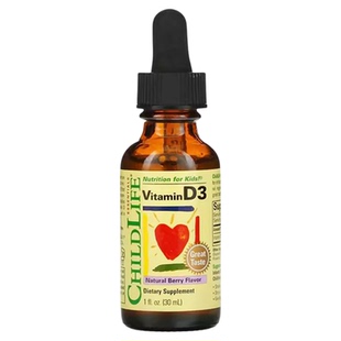 童年时光有机d3滴剂儿童婴幼儿vd补钙维d婴儿维生素d3ChildLife