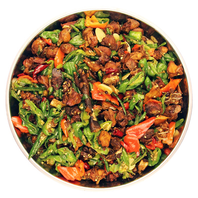 枣庄辣子鸡现炒现发整鸡