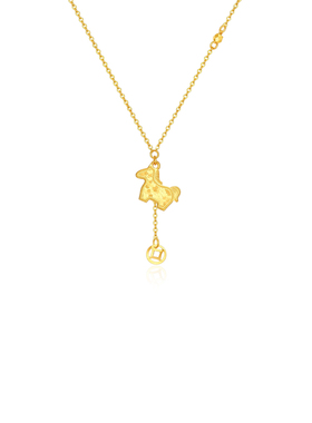 「碎冰冰金马」S999纯银项链手作