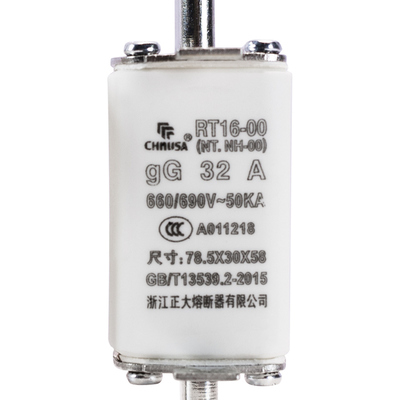 NT00 RT16-00 熔断体 低压熔断器底座刀型插入式保险丝
