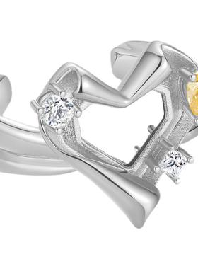 KLINKLIN爱心可调节开口戒