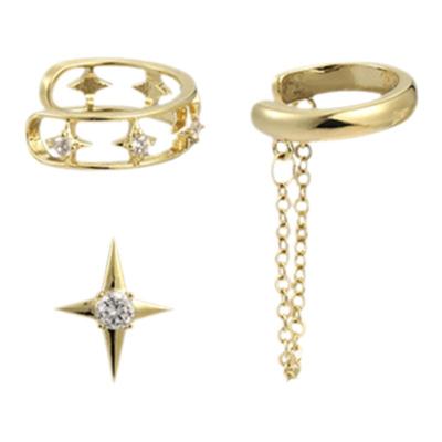 多层套装独特设计风镂空耳骨夹