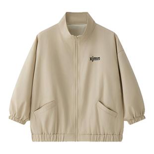 虾酱麻麻男童外套秋冬季2025新款男孩衣服纯棉洋气卡通儿童装夹克