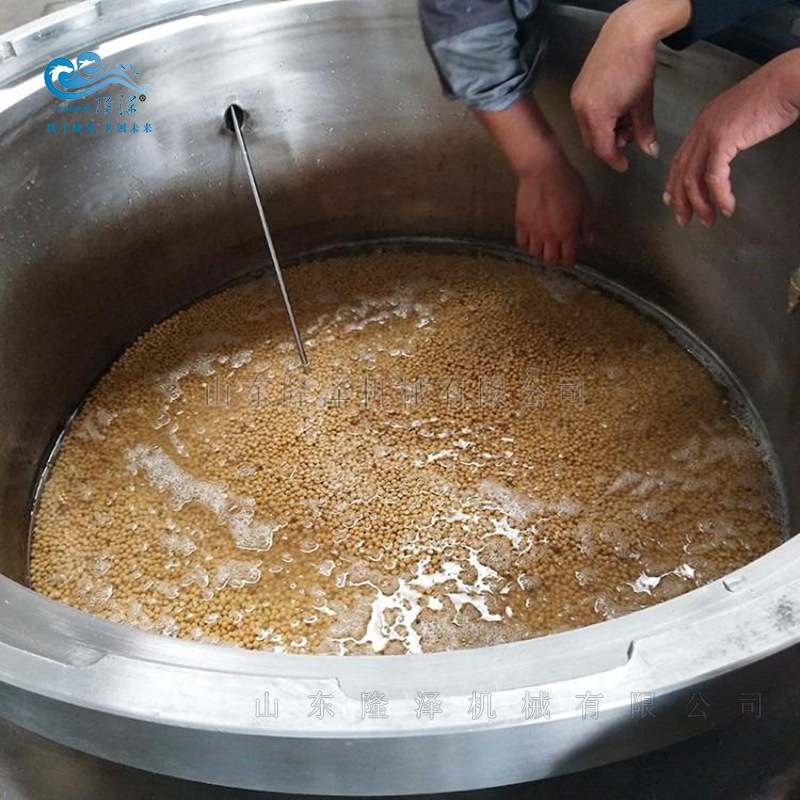 煮800斤纳豆蒸煮锅全自动大型煮黄豆高粱高压纳豆生产机器煮豆机