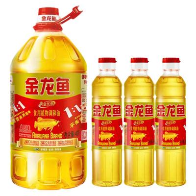 金龙鱼黄金比例1比1:1食用植物调和油4L/5L桶装家用商用色拉油