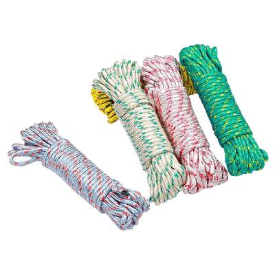 晾衣服晒被子绳子旅行家用加粗多功能户外尼龙防滑防风软绳晾衣绳