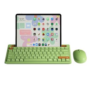 BOW无线ipad蓝牙键盘鼠标小套装卡槽适用苹果平板安卓笔记本电脑