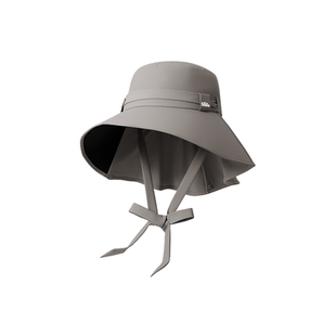 蕉下飘带渔夫帽2026新款后颈披肩蝴蝶结旅游遮阳显脸小海边防晒帽